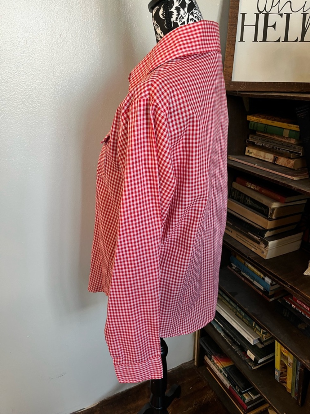 Levi’s Red Gingham Western Button-Up Shirt - Picture 4 of 7
